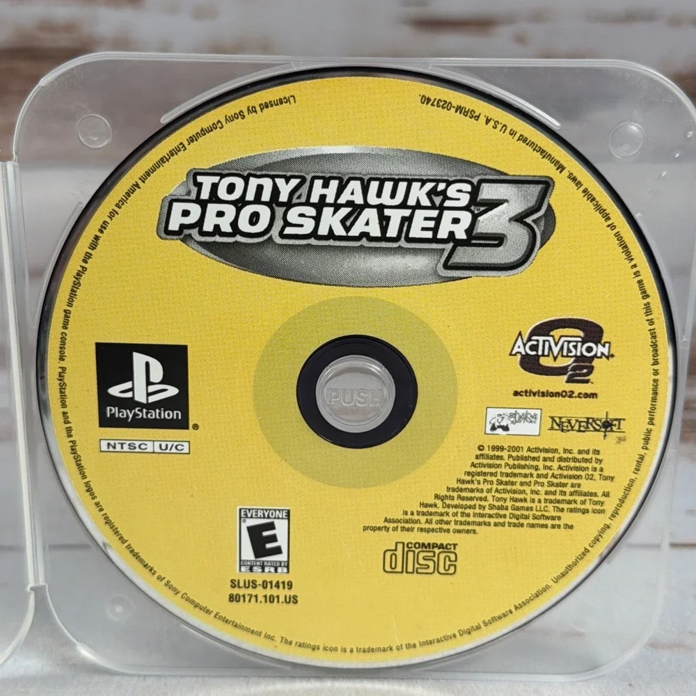 Tony Hawks Pro Skater 3 PlayStation 1 PS1 Disc Only Resurfaced Tested Working